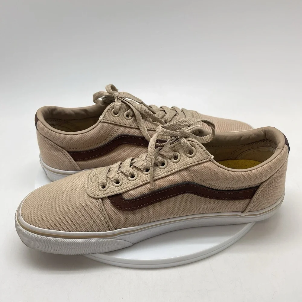 Vans Sneakers Mens 8.5 Old Skool Low Top Skate Tan Causal Shoes 500714‎